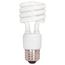 13 Watt - Mini Spiral Compact Fluorescent Bulb 2700K - 82 CRI - Medium base - 120 Volt (8 Pack)