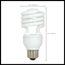 18 Watt - Mini Spiral Compact Fluorescent Bulb 5000K - 82 CRI - Medium base - 120 Volt (6 Pack)
