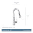 Weymouth Single Handle High Arc Pulldown Kitchen Faucet (Chrome), S73004