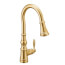 Weymouth Single Handle High Arc Pulldown Kitchen Faucet (Brushed Gold), S73004BG