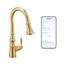 Weymouth Motion Control Smart 1 Handle High Arc Pulldown Kitchen Faucet (Brushed Gold), S73004EV2BG