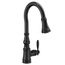 Weymouth Matte Black 1 Handle Pulldown Kitchen Faucet, Voice Control And Motionsense, S73004ev2bl, S73004EV2BL
