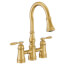 Weymouth Two Handle High Arc Pulldown Kitchen Faucet (Brushed Gold), S73204BG