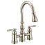 Weymouth Polished Nickel 2 Handle Pulldown Kitchen Faucet, S73204NL
