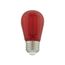 1 Watt - S14 LED Filament - Red Transparent Glass Bulb - E26 Base - 120 Volt - Non-Dimmable (16 Pack)