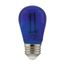 1 Watt - S14 LED Filament - Blue Transparent Glass Bulb - E26 Base - 120 Volt - Non-Dimmable (16 Pack)