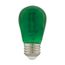 1 Watt - S14 LED Filament - Green Transparent Glass Bulb - E26 Base - 120 Volt - Non-Dimmable (16 Pack)