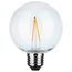 Replacement LED String Light Lamp - 2 Watts - G25 - 2200K - Clear - 120 Volt - Medium Base (16 Pack)