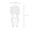 23 Watt - Mini Spiral Compact Fluorescent Bulb 2700K - 82 CRI - GU24 base - 120 Volt (5 Pack)