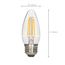 4.5 Watt C11 LED Bulb - Clear - Medium base - 2700K - 470 Lumens - 120 Volt (5 Pack)