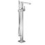 90 Degree Chrome 1 Handle Tub Filler Includes Hand Shower