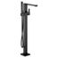 90 Degree 1-Handle Tub Filler w/ Hand Shower, S905BL (Matte Black)