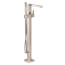 90 Degree Single-Handle Tub Filler Includes Hand Shower (Brushed Nickel), S905BN