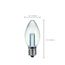 0.5 Watt LED Bulb - C7 - Clear - 2700K - Candelabra base - 120 Volt (8 Pack)