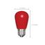 1.4 Watt LED Bulb - S14 - Ceramic Red - Medium base - 120 Volt (4 Pack)