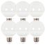 6 Watt - G25 Globe LED Bulb - 3000K - Medium base - 120 Volt (4 Pack)