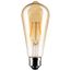 2.5 Watt ST19 LED Bulb - Transparent Amber - Medium base - 2000K - 220 Lumens - 120 Volt (5 Pack)