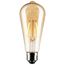 2.5 Watt ST19 LED Bulb - Transparent Amber - Medium base - 2000K - 220 Lumens - 120 Volt (5 Pack)