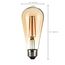2.5 Watt ST19 LED Bulb - Transparent Amber - Medium base - 2000K - 220 Lumens - 120 Volt (5 Pack)