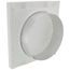 White Plastic Louvered Wall Cap