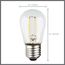 1 Watt LED Bulb - S14 - Clear - Medium base - 2700K - 120 Volt (8 Pack)