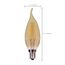 3.5 Watt Flame CFA LED Bulb - Amber - Candelabra base - 2000K - 300 Lumens - 120 Volt (5 Pack)