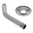 6" Chrome Plated Shower Arm & Stainless Steel Flange