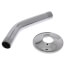 6" Chrome Plated Shower Arm & Stainless Steel Flange