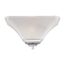Parker 1 Light Wall Sconce Polished Chrome w/ Sandstone Etched Glass