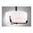 Frankie 3 Light 14" Pendant Aged Bronze Finish w/ White Glass