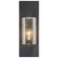 Indie 1 Light Large Wall Sconce Textured Black Finish w/ Clear Seeded Glass