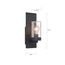 Indie 1 Light Small Wall Sconce Textured Black Finish w/ Clear Seeded Glass