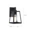 Halifax 1 Light Small Lantern Matte Black Finish w/ Clear Glass