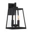 Halifax 2 Light Medium Lantern Matte Black Finish w/ Clear Glass