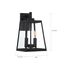 Halifax 2 Light Medium Lantern Matte Black Finish w/ Clear Glass
