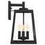 Halifax 4 Light Large Lantern Matte Black Finish w/ Clear Glass