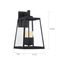 Halifax 4 Light Large Lantern Matte Black Finish w/ Clear Glass