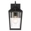 Hopewell 1 Light Small Lantern Matte Black Finish w/ Clear Seeded Glass