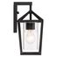 Hopewell 1 Light Small Lantern Matte Black Finish w/ Clear Seeded Glass
