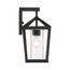 Hopewell 1 Light Medium Lantern Matte Black Finish w/ Clear Seeded Glass