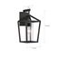 Hopewell 1 Light Medium Lantern Matte Black Finish w/ Clear Seeded Glass