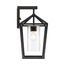 Hopewell 1 Light Large Lantern Matte Black Finish w/ Clear Seeded Glass