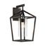 Hopewell 1 Light Large Lantern Matte Black Finish w/ Clear Seeded Glass