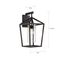 Hopewell 1 Light Large Lantern Matte Black Finish w/ Clear Seeded Glass