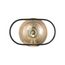 Chassis 1 Light Wall Sconce Copper Brushed Brass Finish w/ Matte Black Frame