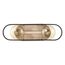 Chassis 2 Light Vanity Copper Brushed Brass Finish w/ Matte Black Frame