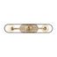 Chassis 3 Light Vanity Copper Brushed Brass Finish w/ Matte Black Frame