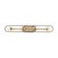 Chassis 4 Light Vanity Copper Brushed Brass Finish w/ Matte Black Frame