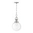Skyloft 1 Light Pendant Fixture Polished Nickel Finish w/ Clear Glass