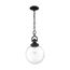 Skyloft 1 Light Pendant Fixture Aged Bronze Finish w/ Clear Glass